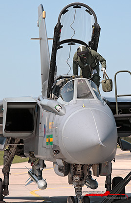 Mission beendet. Tornado GR.4A, ZG714/124, 9 Squadron, Royal Air Force